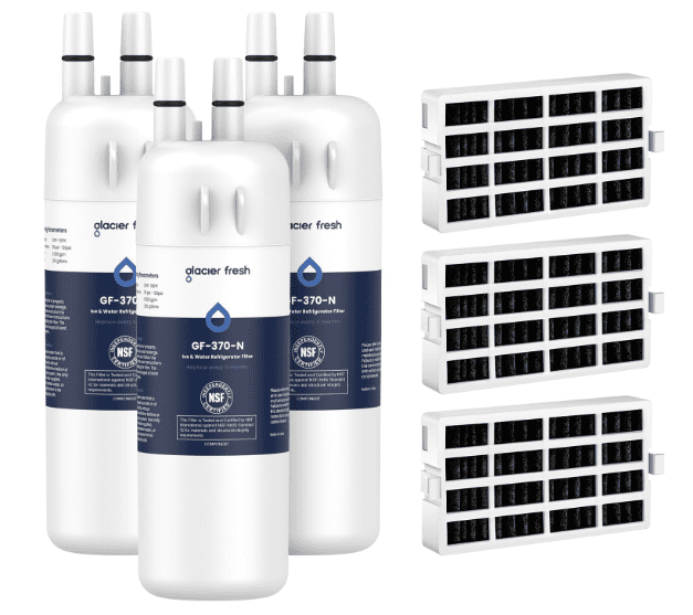 34% Off GLACIER FRESH Refrigerator Water &amp; Air Filter Set for Cleaner, Better-Tasting Water
